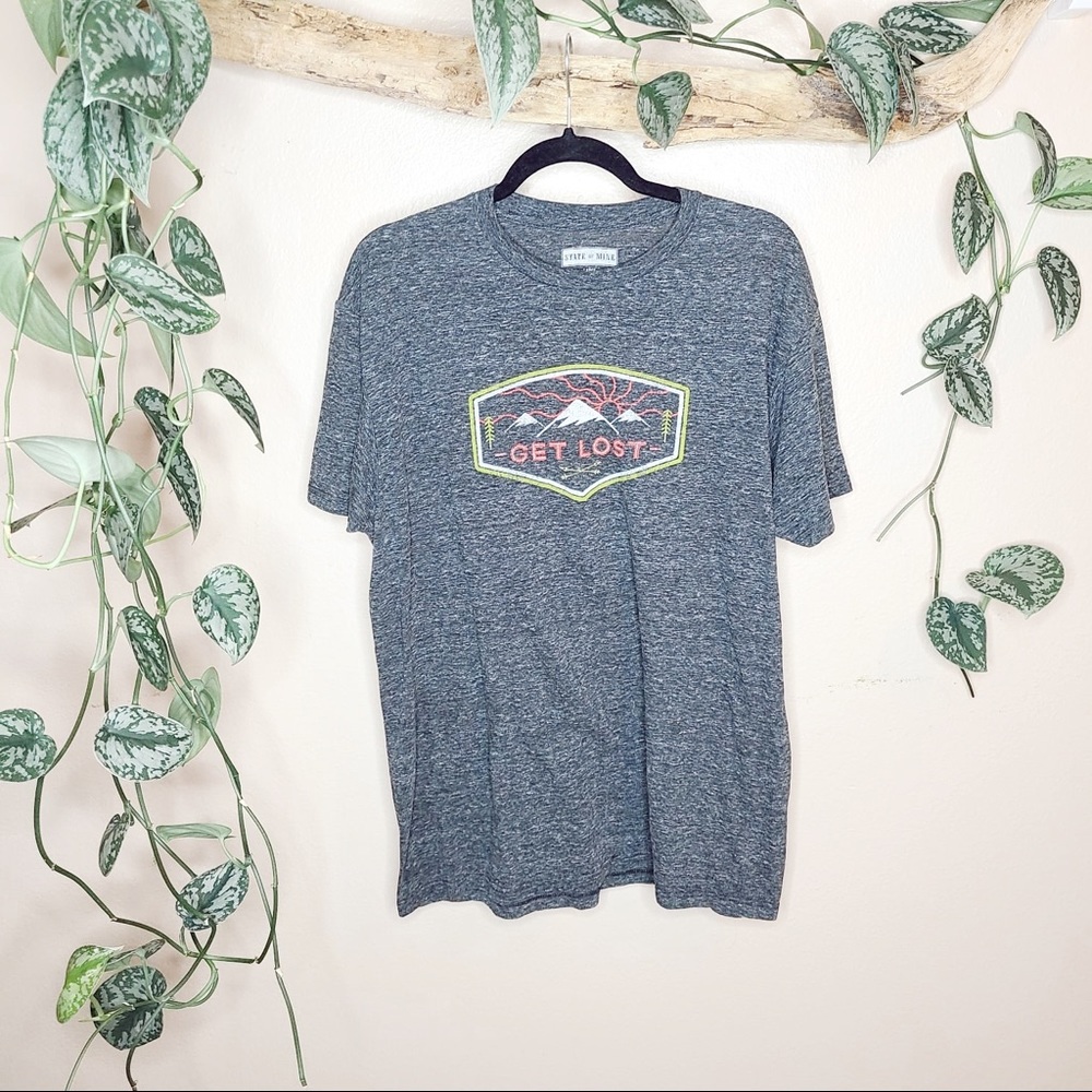 "Get Lost" Graphic Travel V Neck Tee